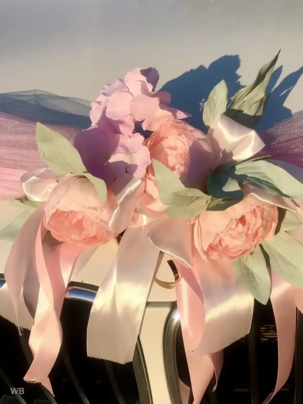 Лента на свадебный автомобиль