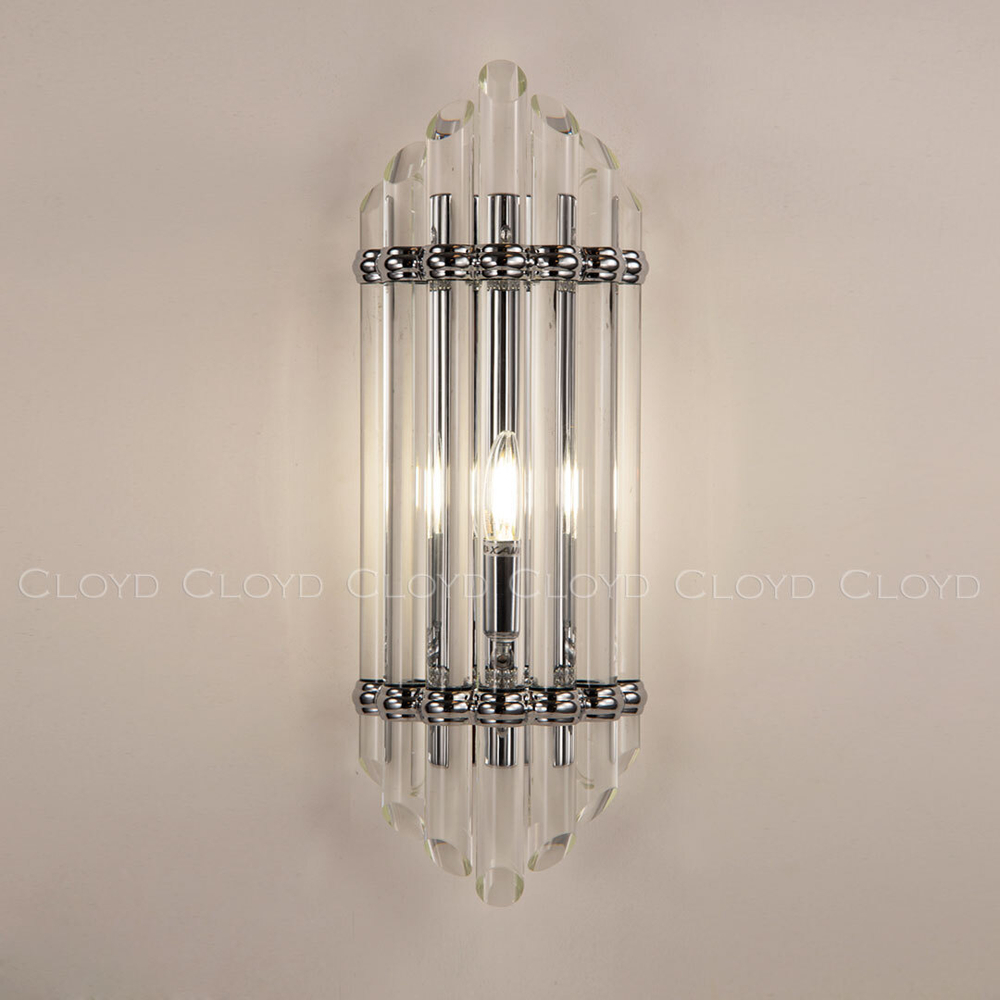 Бра Cloyd HARP W1 / выс. 50 см - хром (арт.20149)