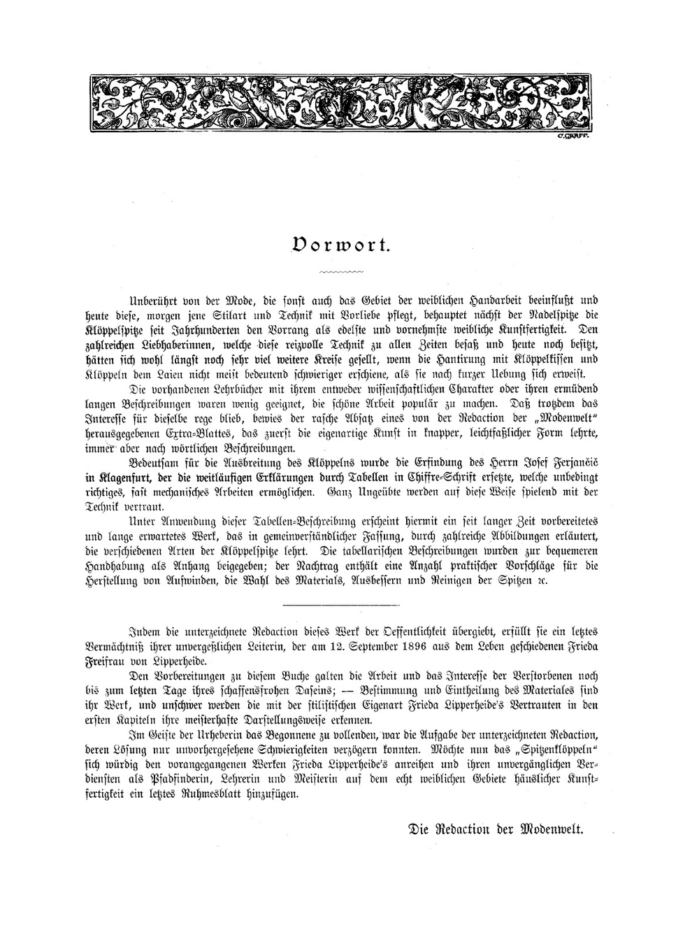 Das Spitzenkloppeln. Плетение на коклюшках | Lipperheide Frieda