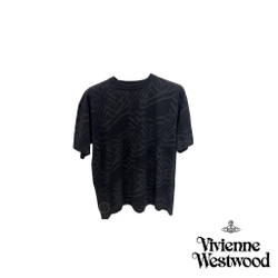 VIVIENNE WESTWOOD RED LABEL ФУТБОЛКА ЧЕРНАЯ С УЗОРОМ LOGO