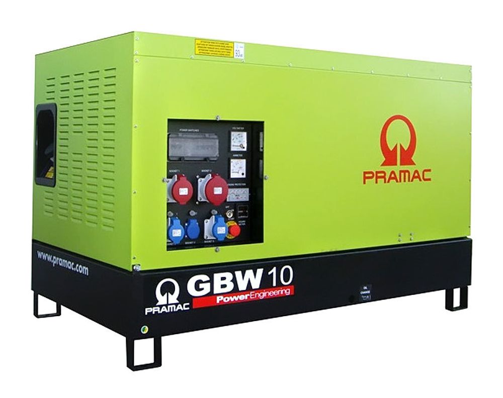 Дизельный генератор Pramac GBW10Y (3 фазы ) в кожухе