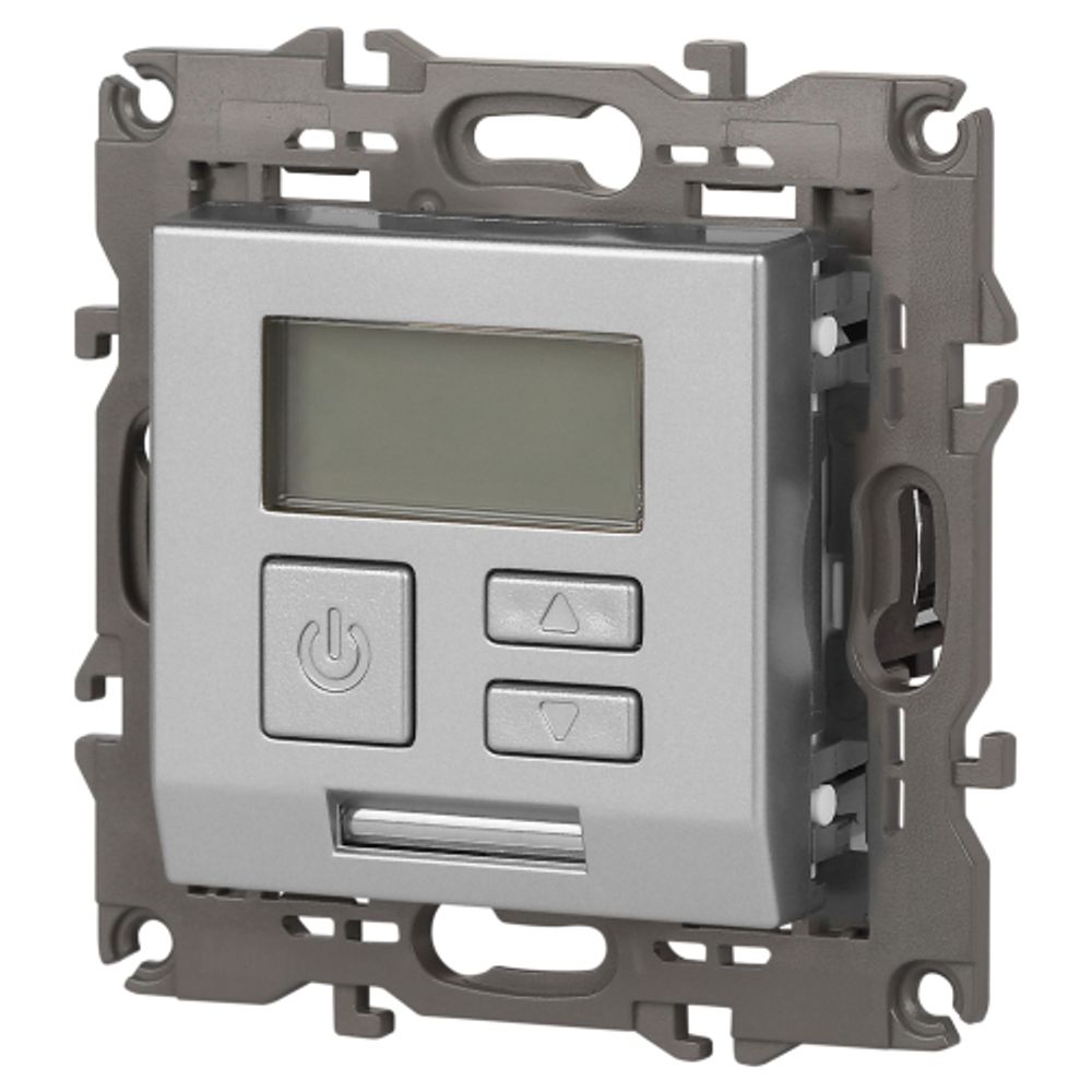 14-4111-03 ЭРА Терморегулятор универс. 230В-Imax16А, IP20, Эра Elegance, алюминий