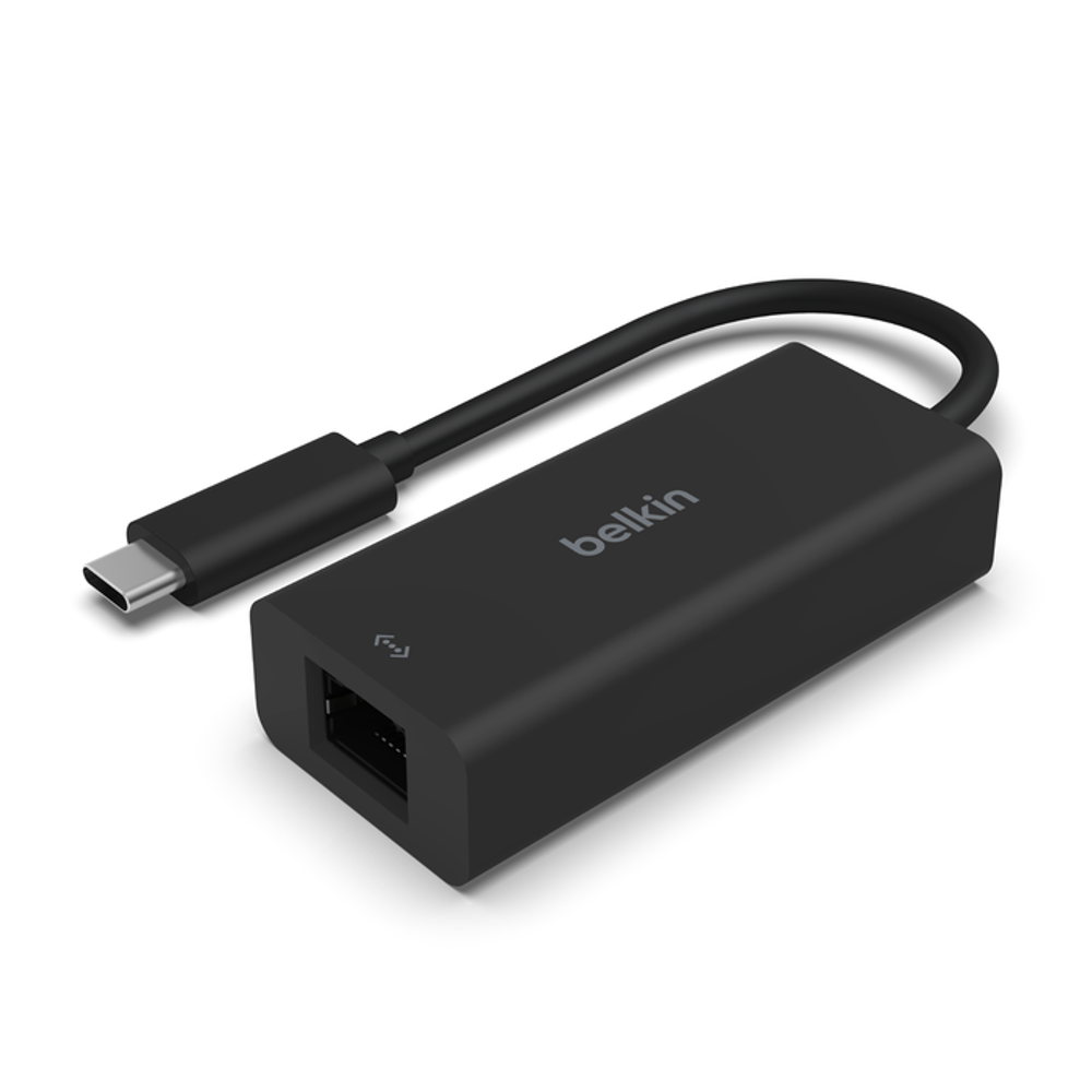 Переходник Belkin Connect USB-C — 2.5 Gigabit Ethernet (INC012) До 2,5 Гбит/с