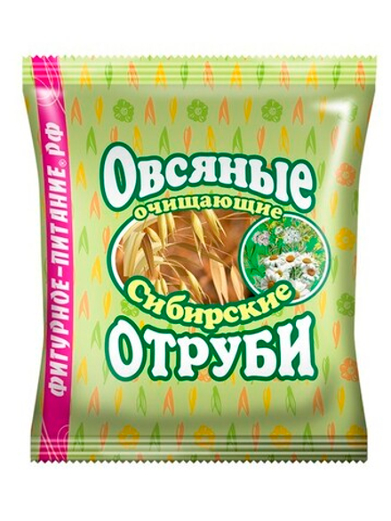 Отруби Сибирские ОВСЯНЫЕ очищающие, 200 г