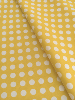 Ткань бязь плательная, рис. "Горох 18 мм", ширина 150 см, арт. 18.1