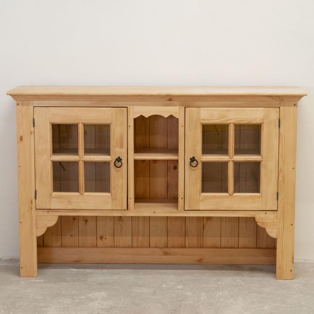 Шкаф буфет Прованс 2 двери 3 полки из массива сосны (верхняя часть буфета)