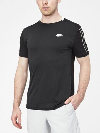 Мужская теннисная футболка Lotto Squadra II Tee PL - all black