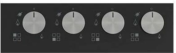 Газовая стеклянная варочная панель Korting HGG 6722 CTN