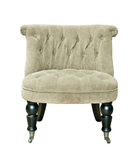 PJC742-PJ842 Кресло велюр бежевый 69*40*58см