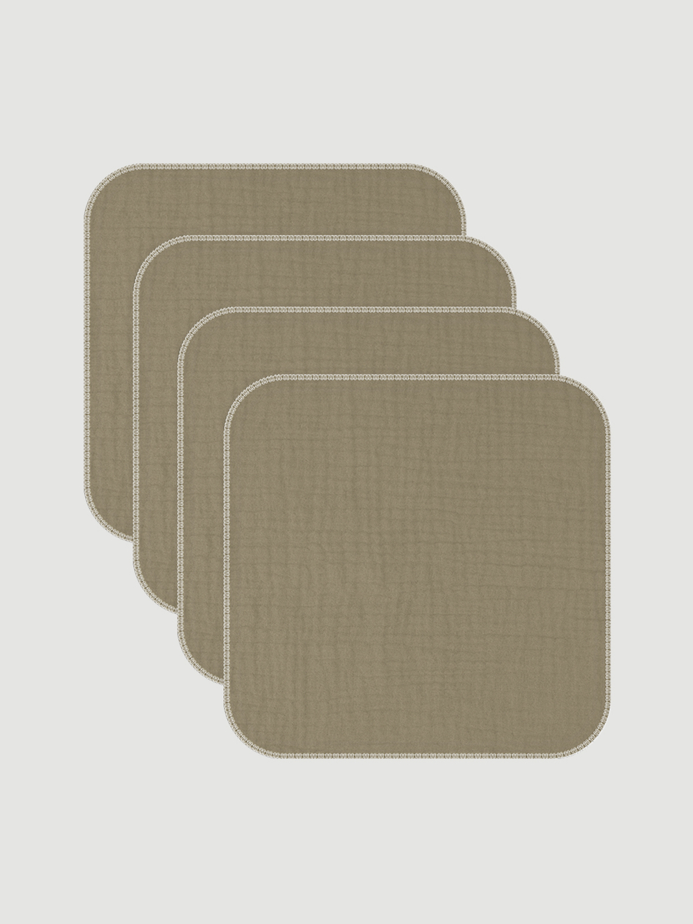 Сет из 4х муслиновых салфеток Mjölk Fog