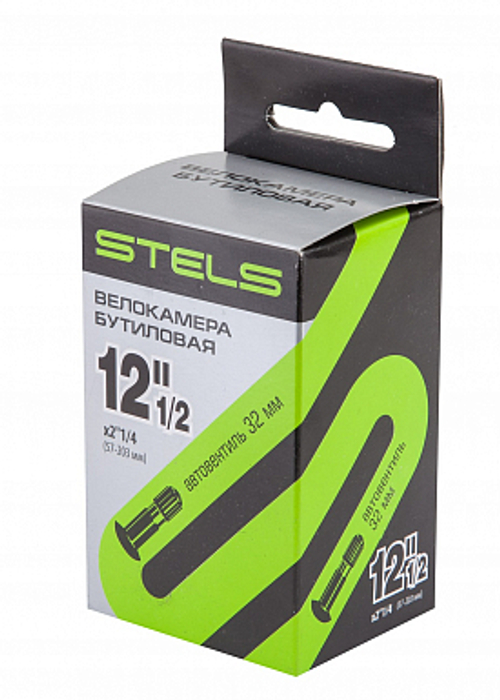Велокамера STELS/CHAO YANG 12"1/2x2"1/4 автовентиль, в инд. упаковке