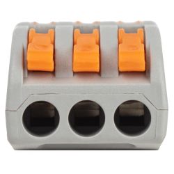 Клемма ЭРА серия 423 проходная 3 плюса с рычагом 0.08-4мм2 упаковка 50 шт