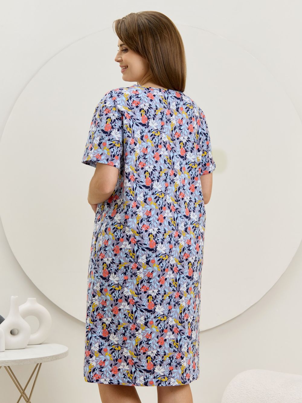 Халат Рейна Виотекс СЕРО-ГОЛУБОЙ