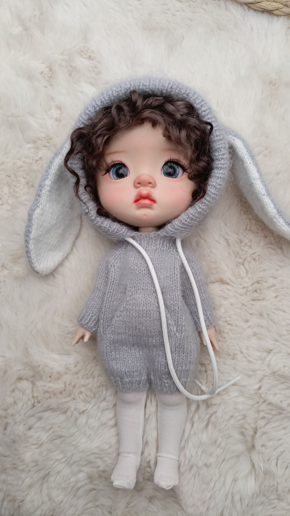 Комбенизон кролика серый