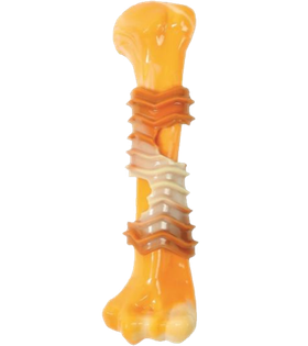 Игрушка для собак Карнивор кость, вкус бекона, желтая 17.8х4,9х4см MPets 10650699