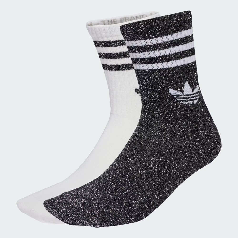 Гольфы с блестящими манжетами 3-Stripes, 2 пары - ADIDAS