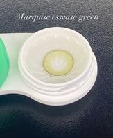Зеленые натуральные цветные линзы c окантовкой на 12 мес. Marquise essvase green/ Для темных и светлых глаз