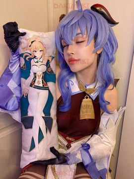 Мини дакимакура Джинн из Геншин Импакт | Genshin Impact арт. M0794, 60х20 см