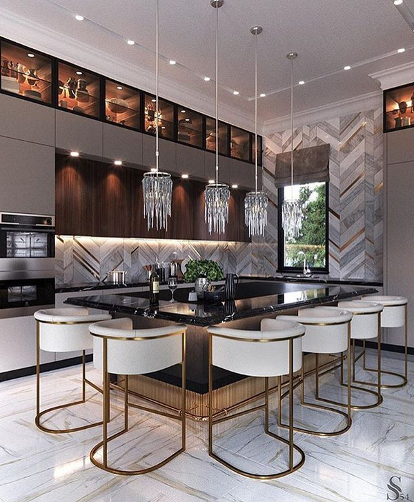 Примеры современных дизайнов кухонь из интернета