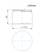 Банка 150 мл 70 мм ПЭТ от производителя «Тара-Гост»