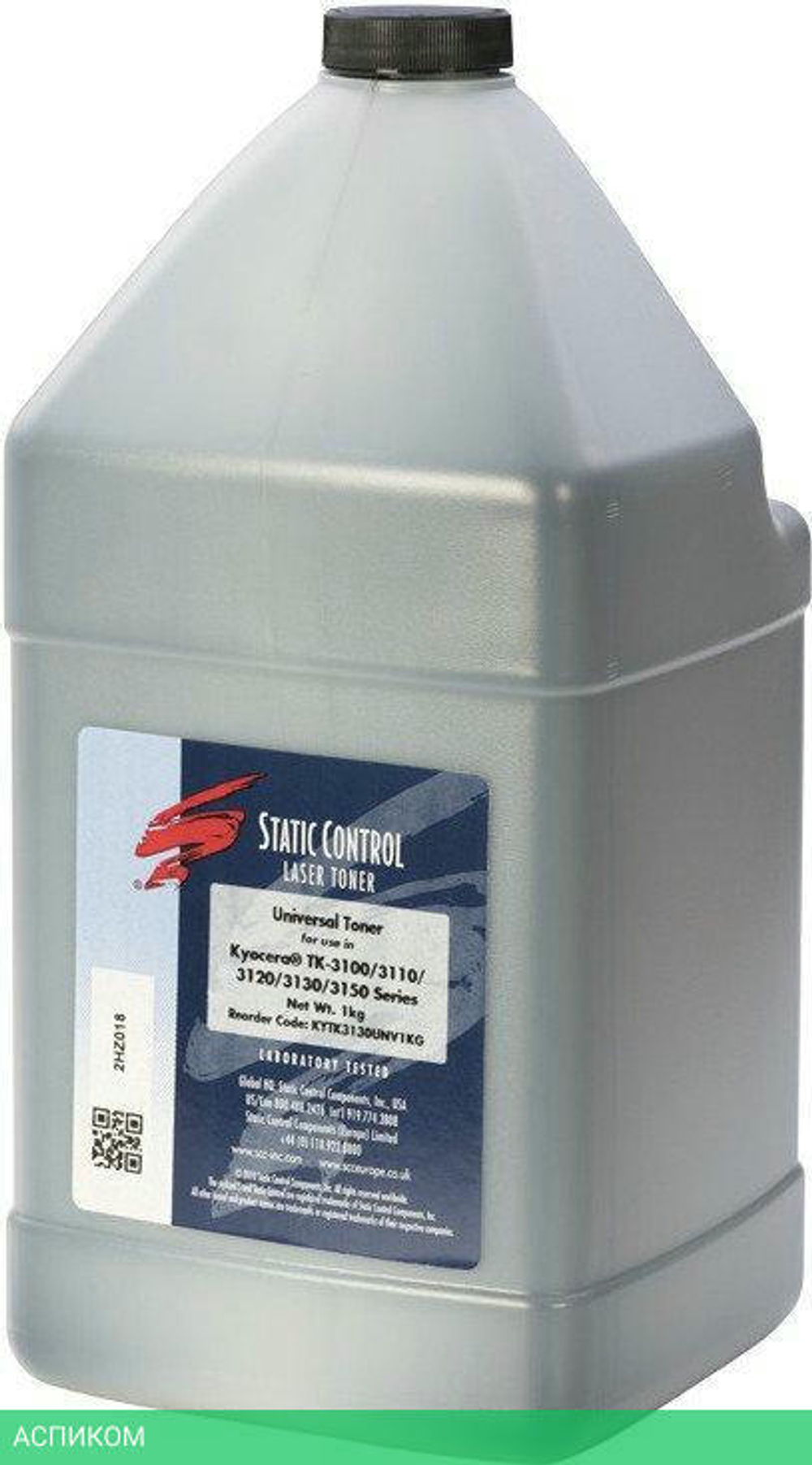 Тонер Static Control KYTK3130UNV1KG черный