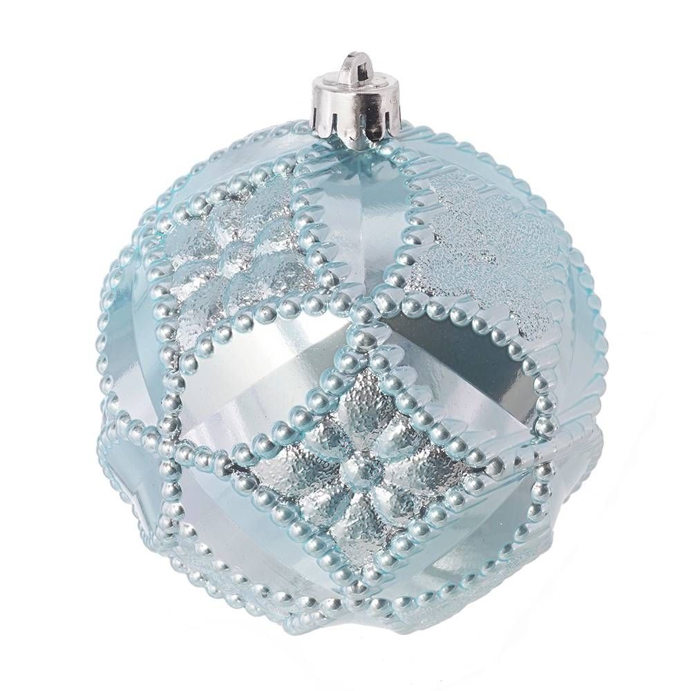 GAEM Набор из 2шт Украшение новогоднее Шар "Готический орнамент", D10 см, L20 W10 H10 см