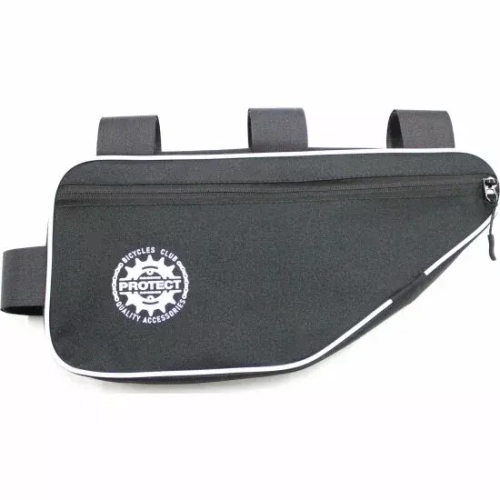 Велосумка под раму, р-р 41*20*5см, цвет черный\белый, PROTECT