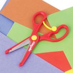 Ножницы ЮНЛАНДИЯ "КОМФОРТ", 140 мм, с усилителем, пластиковые накладки, европодвес, ассорти, 236981