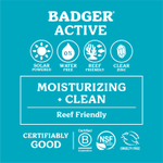 Badger, Active, минеральный крем от загара, SPF 30, без запаха, 87 мл (2,9 жидк. унции)