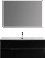 Тумба с раковиной BelBagno MARINO-CER-N-1200-2C-SO-NL-P Nero Lucido