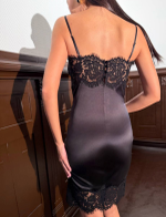 Шелковое платье комбинация