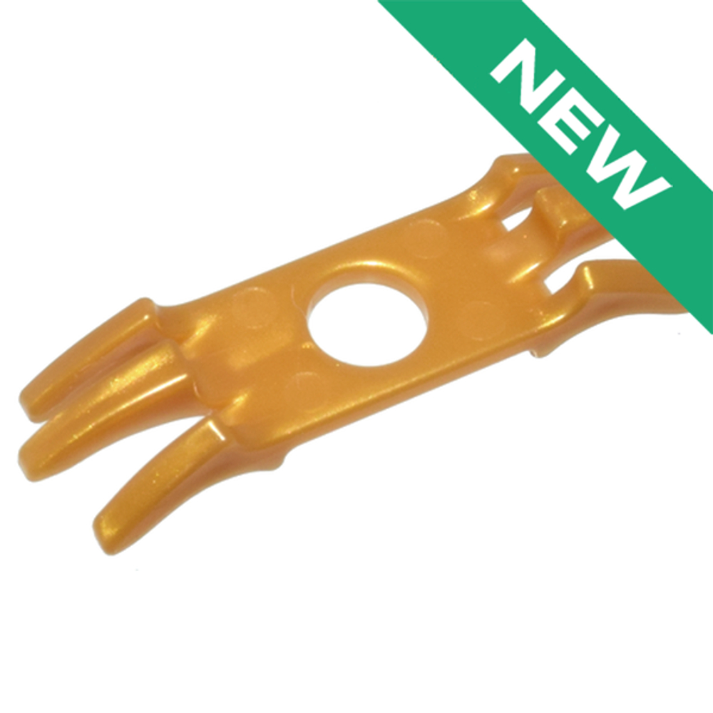 NEW Бронированные наплечники в виде минифигурок с шипами 12618 Pearl Gold