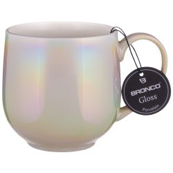 КРУЖКА "GLOSS" 450МЛ БОЧОНОК ПЕРЛАМУТРОВАЯ (МАЛ=4ШТ/КОР=24ШТ.)