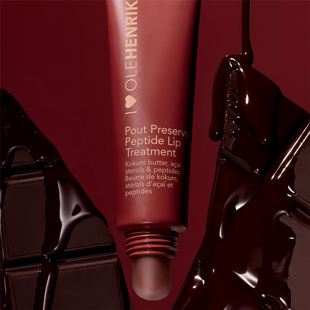 OLEHENRIKSEN Pout Preserve Peptide Lip Treatment - Увлажняющий блеск для губ оттенок Cocoa Crème, 12 ml