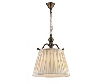 Подвесной светильник 1*E27 31501/S black brass бежевый/латунь JULIA Newport