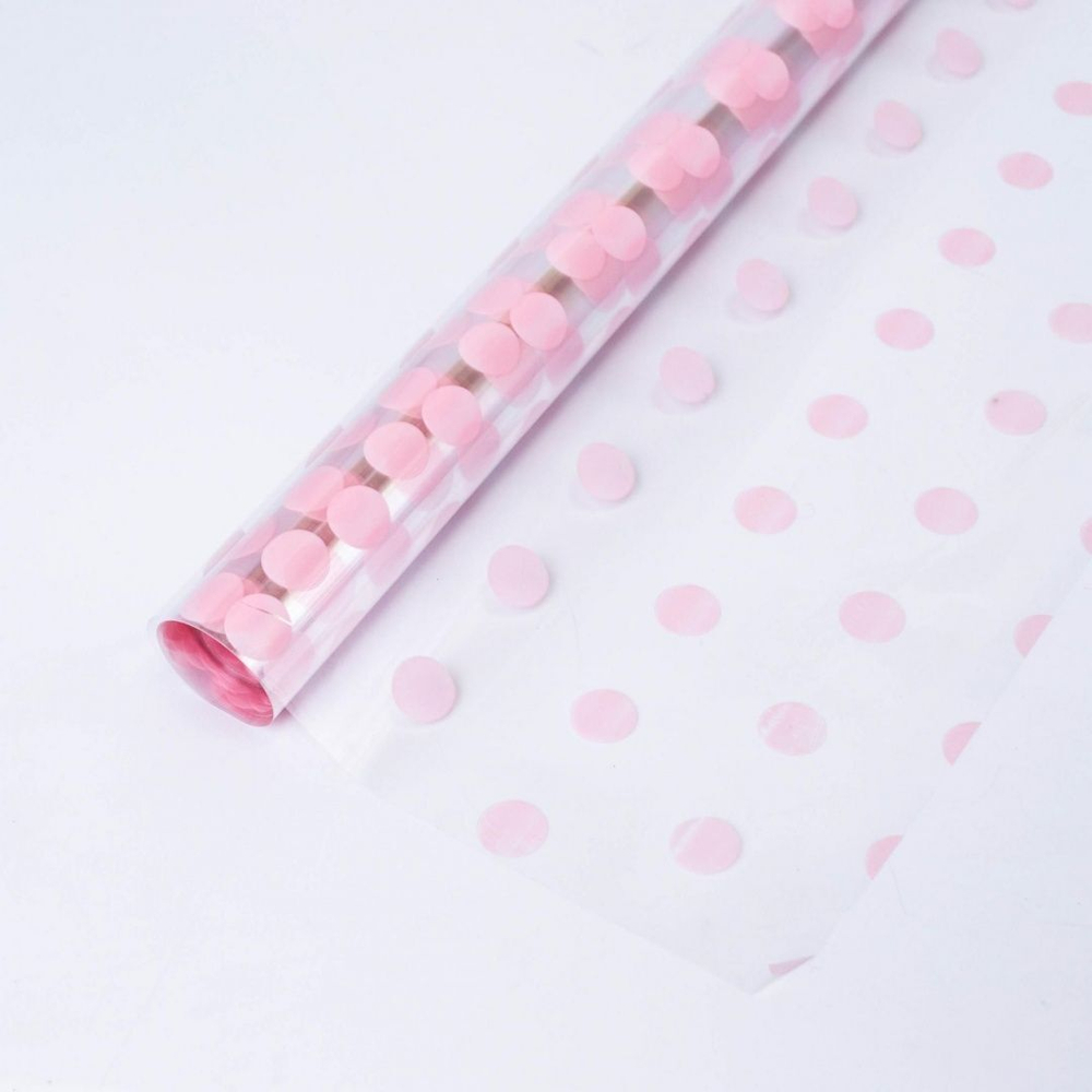 Пленка прозрачная "Горох" 70*200гр