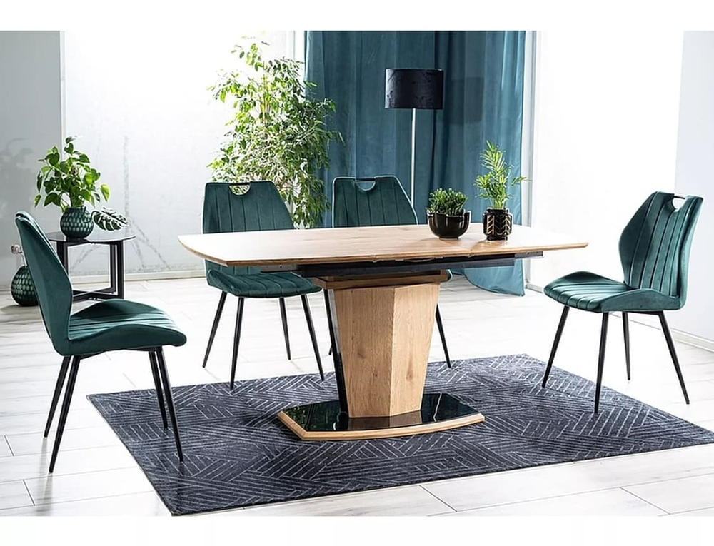 Стул SIGNAL ARCO Velvet Bluvel 78 зеленый/черный