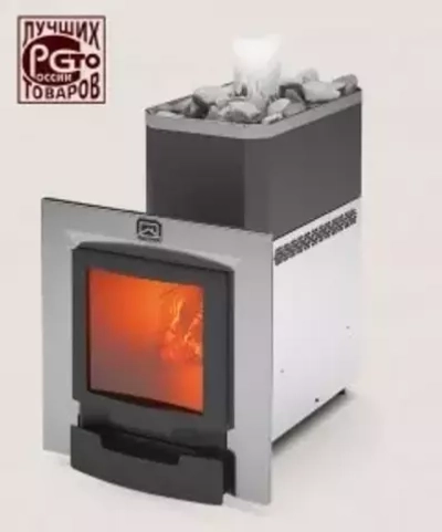 Печь для бани Русь-27 ЛНЗП Профи Панорама (1.1)