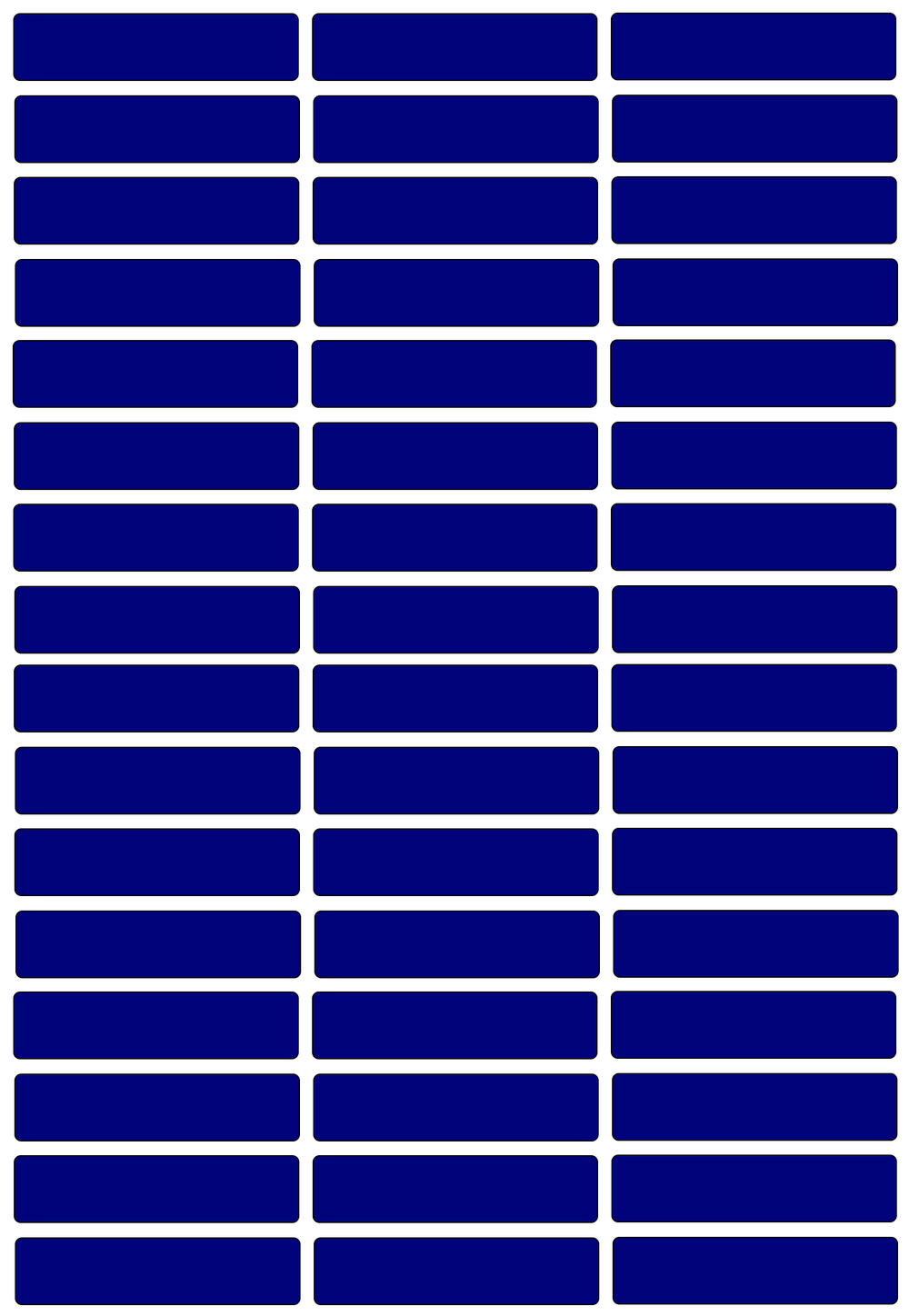 Виниловые наклейки для маркировки Policomprint М13, 42х10 мм. 48 шт.