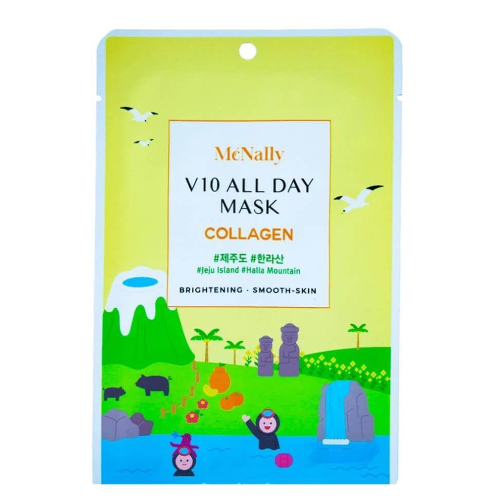 McNally Набор ассорти тканевых масок для лица - V10 all day mask kit, 25мл х 5шт