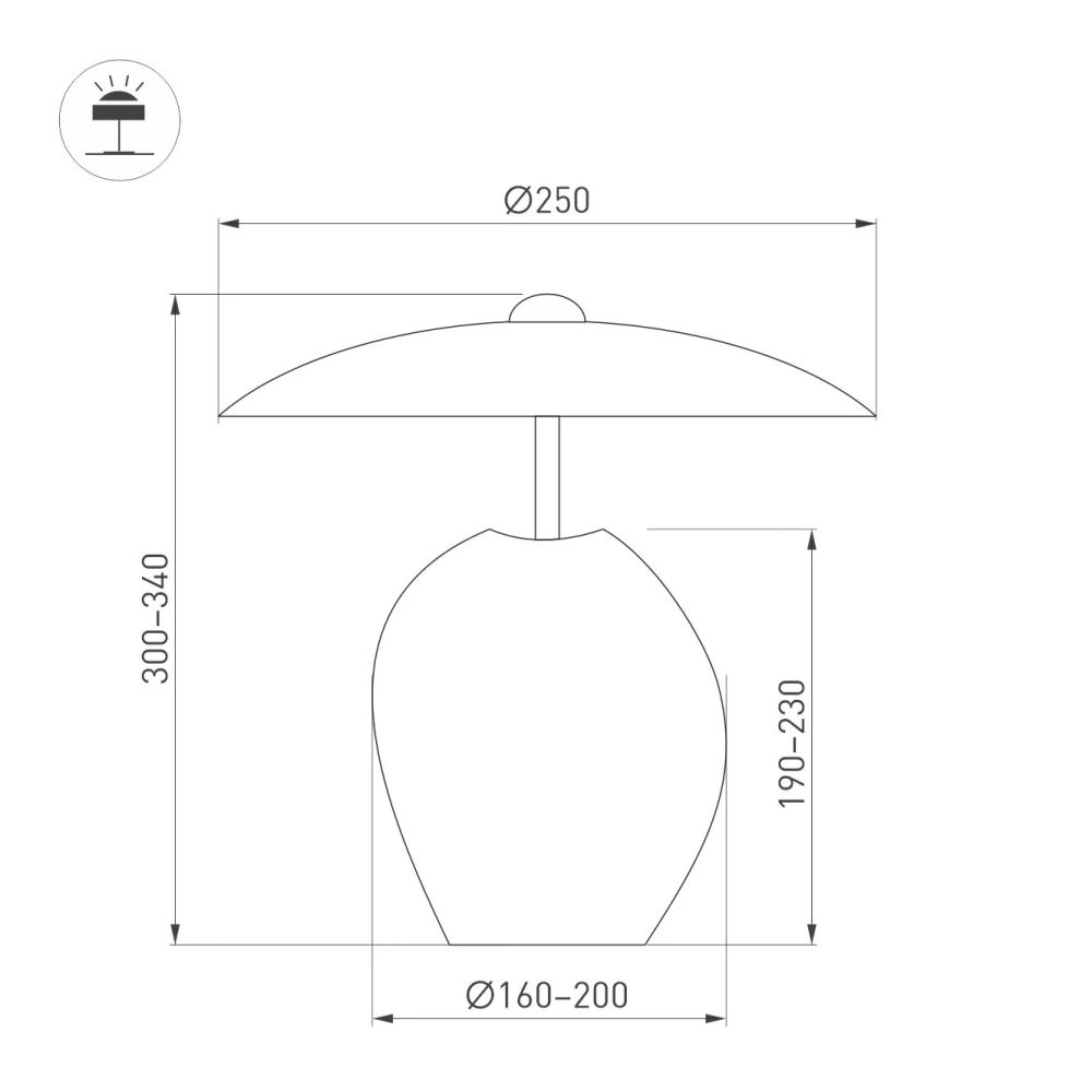 Светильник SP-UMANI-TAB-S25x34-6W Warm2700 (BK, 90 deg, 230V) (Arlight, IP20, Натуральный камень, 5 лет) 061711