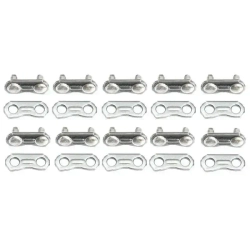 Ремкомплект цепи 3/8"-1.3мм. Соединительные звенья для ремонта цепи 10 пар (20шт) - вилка + планка.