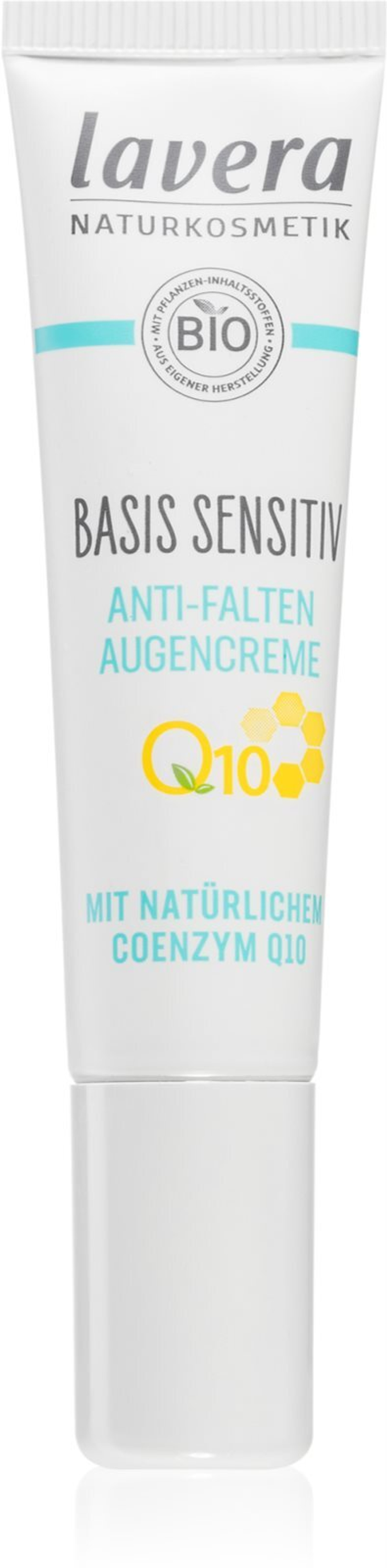 Lavera Basis Sensitiv Q10 - крем для глаз против отечности и темных кругов с коэнзимом Q10 /   15  ml  / GTIN 4021457638383