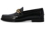 GUCCI Leather Loafers Black