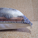 Декоративный гобеленовый чехол для интерьерной подушки Котята в сирени 38*38