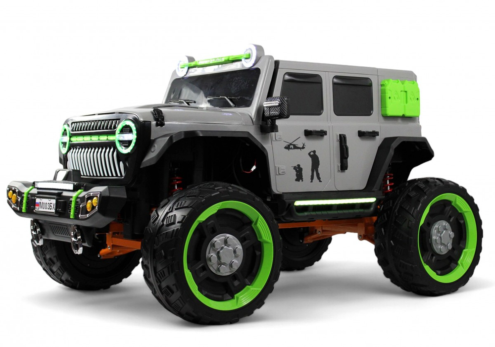 Детский электромобиль RiverToys М003БХ серый
