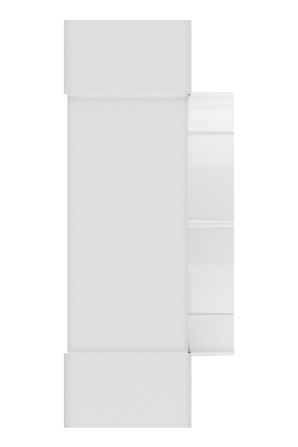 Тройник ТФП D125 с выходом 60х204 пластик ERA