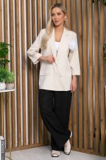 Пиджак льняной Мэрлин (бежевый) Б13255-7М LT Collection