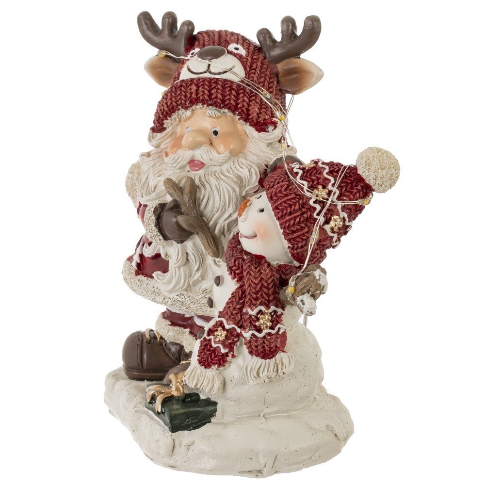 GAEM Фигурка декоративная "Дед Мороз", с подсветкой (3хLR44,н/п), L1, L11,5 W7 H13 см, 2в.