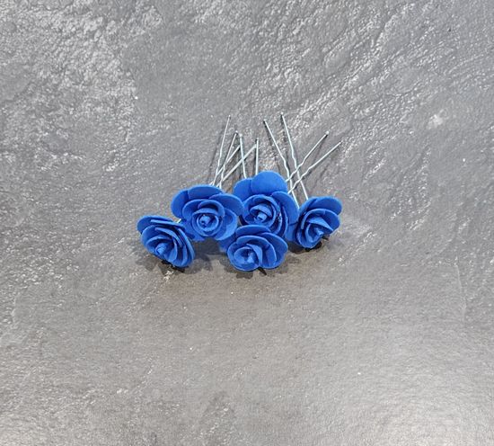 Набор шпилек "Розочки мини" латекс, 5 шт, белые